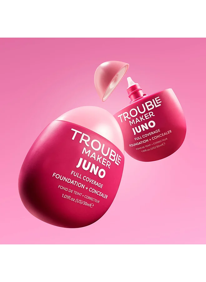صانع المتاعب Juno Full Coverage Matte Foundation Sass Detective